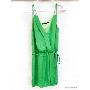 Zara Green Wrap Dress